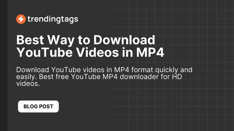 Download YouTube videos in MP4 format quickly and easily. Best free YouTube MP4 downloader for HD videos.