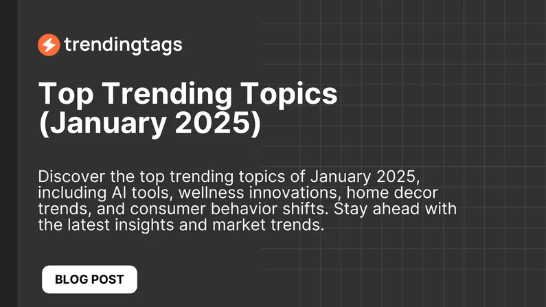 Top Trending Topics (January 2025)