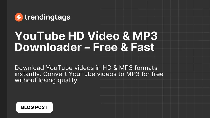 Download YouTube videos in HD & MP3 formats instantly. Convert YouTube videos to MP3 for free without losing quality.
